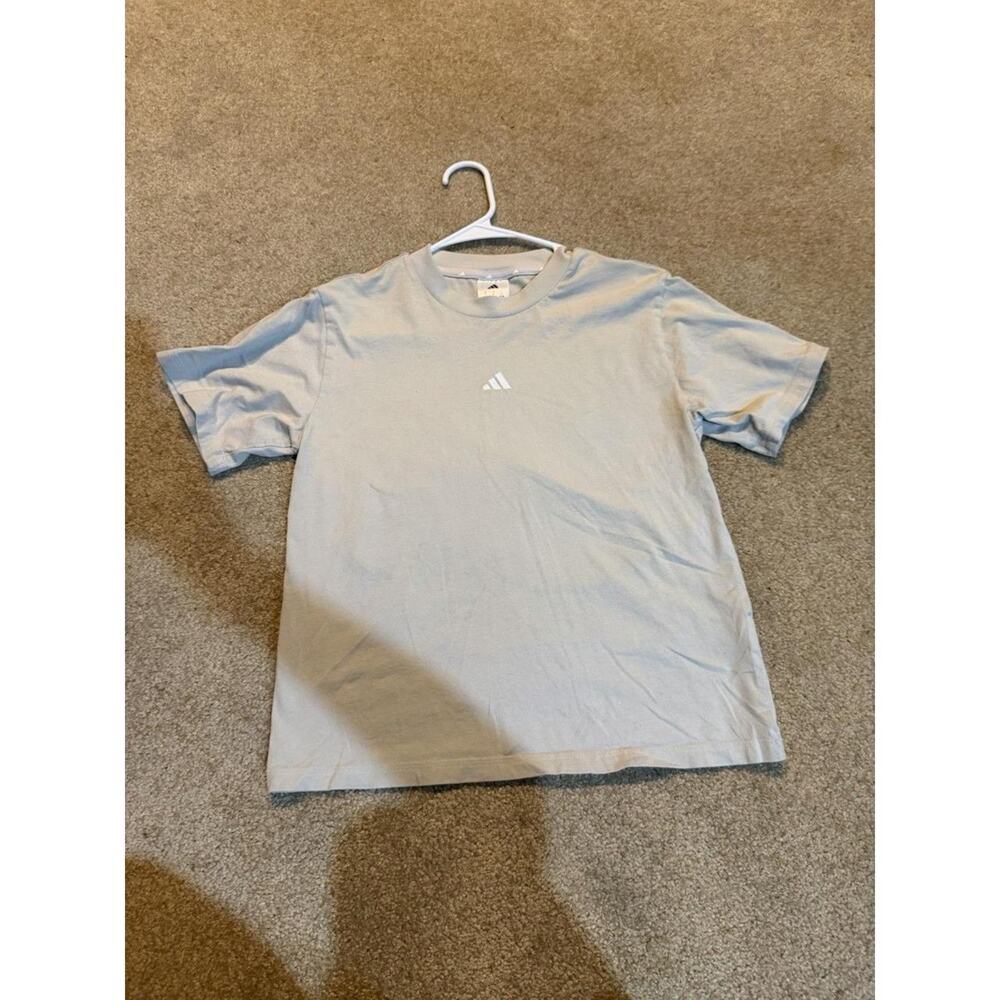 Women's Adidas Tan Basic Logo T-Shirt Size Small